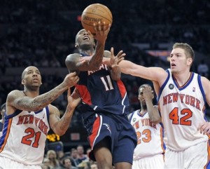 When former Knick Jamal Crawford returned to Madison Square Garden as a member of the Atlanta Hawks in early March of 2010 he was the NBA active leader in consecutive games without making the playoffs.